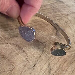 Beautiful T&B Geode Cuff